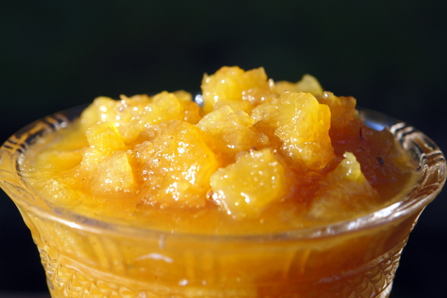 Pineapple marmalade or mermelada de piña