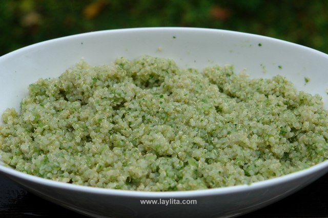 Quinoa with tomatillo and cilantro Quinoa with tomatillo and cilantro