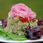 Quinoa salad with pickled onions or ensalada de quinoa Quinoa salad with pickled onions or ensalada de quinoa