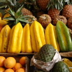 Fruit stand at the Mercado Santa Clara Fruit stand at the Mercado Santa Clara