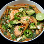 Shrimp tortilla soup