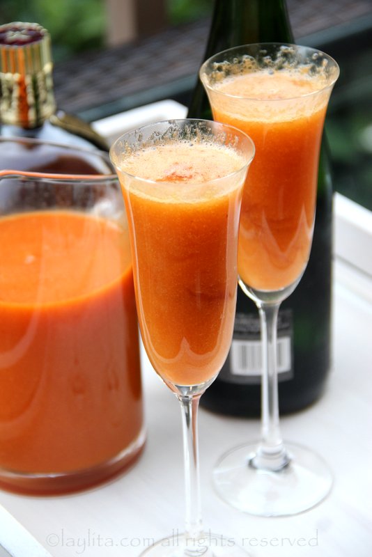 Coquetel de pêssego Bellini