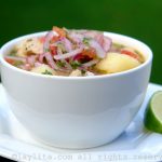 Sopa de peixe com atum fresco, mandioca