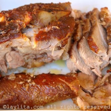 Carne de porco assada equatoriana - receita rápida