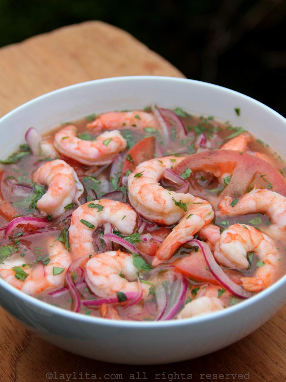 Ceviche de camarón ecuatoriano – Recetas de Laylita, image size:1201x1600