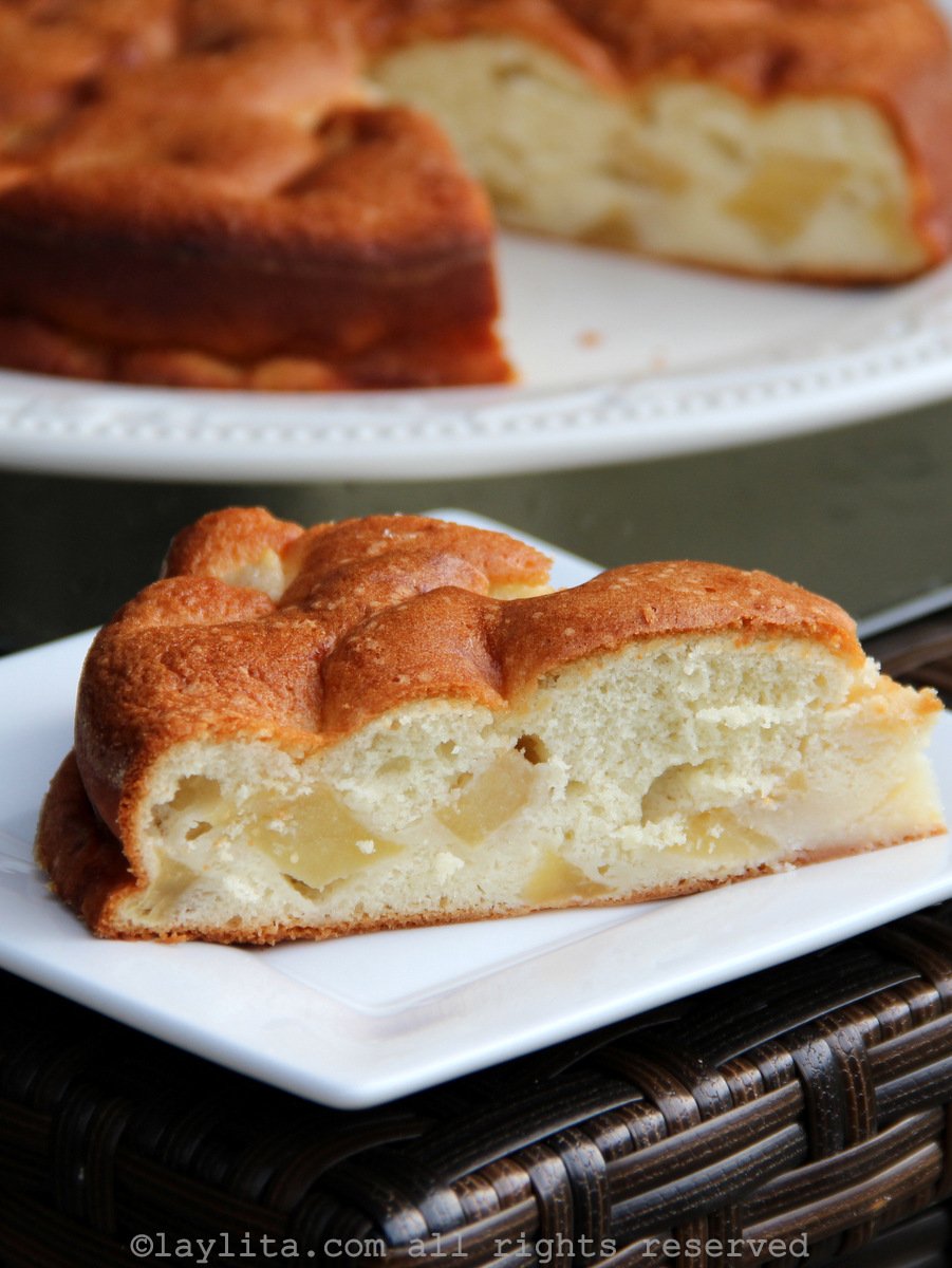 Torta o pastel de manzana - receta fácil