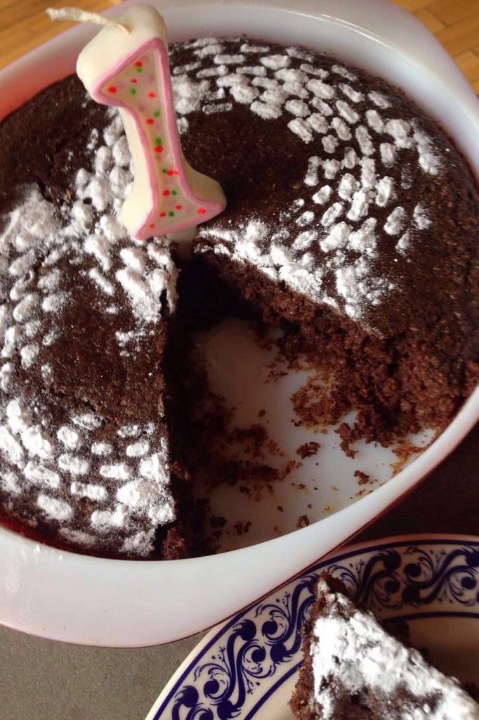 Pastel o torta de chocolate con quinua