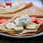 Receta casera de crepas dulces