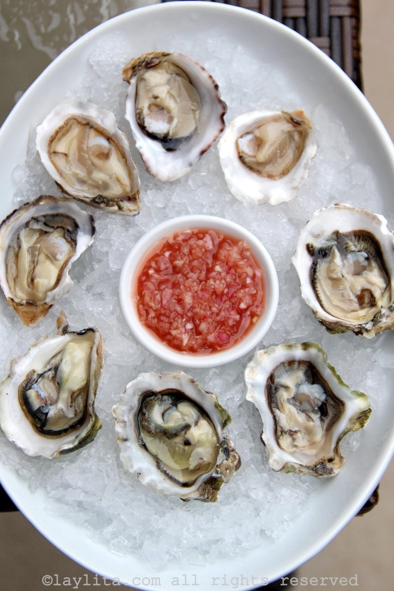 Mignonette: Vinagreta de chalotas o echalotes para ostras y ostiones