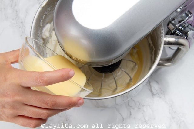 Preparación de la crema de mantequilla