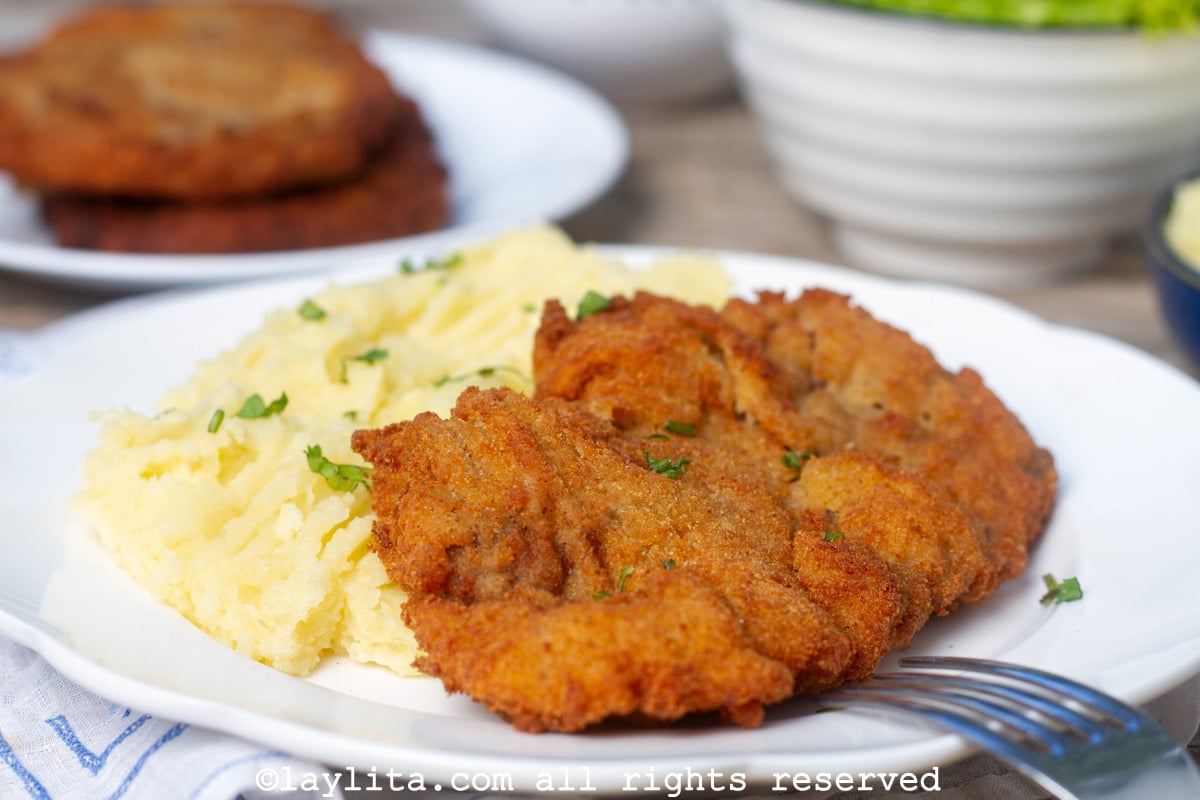 Carne apanada o milanesa de carne