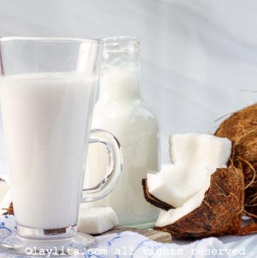 Receta de la leche de coco casera