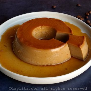 Receta fácil del flan de café