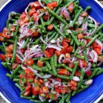 Ensalada de vainitas - ejotes o judías verdes- con aderezo de mostaza y limón