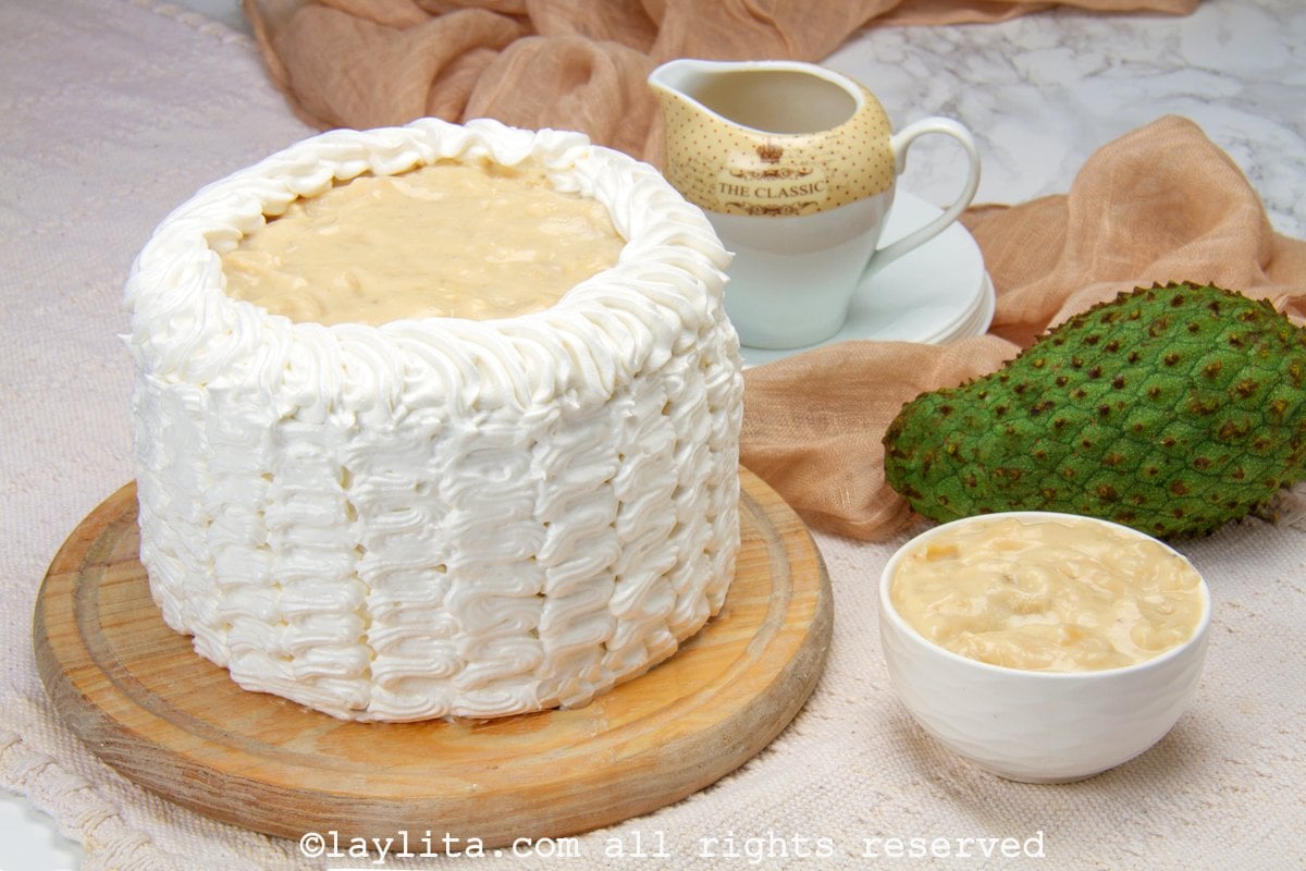 Pastel o torta de guanábana