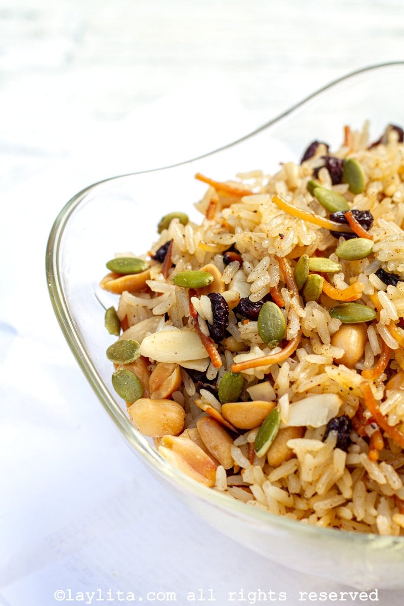 Arroz árabe o arroz con fideos
