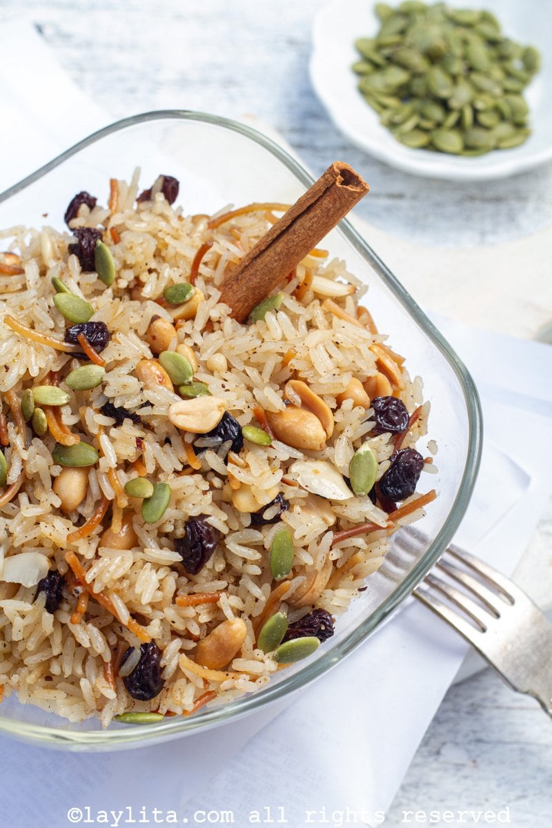 Arroz con fideos o arroz árabe