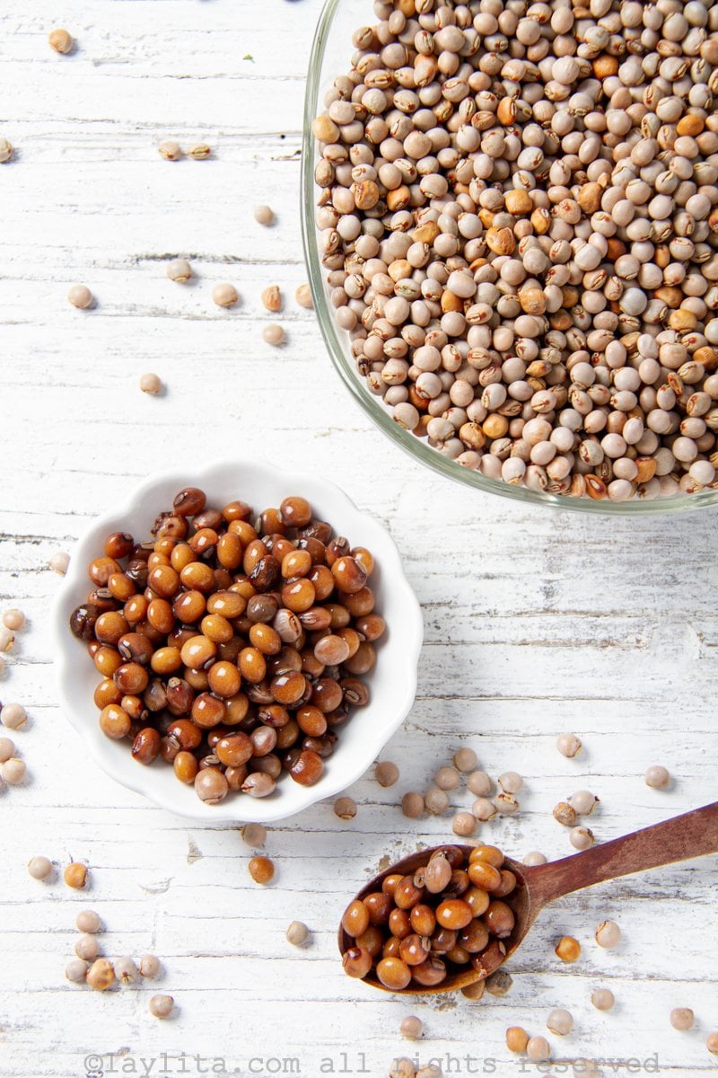 Gandules, poroto o frejol de palo, guandules