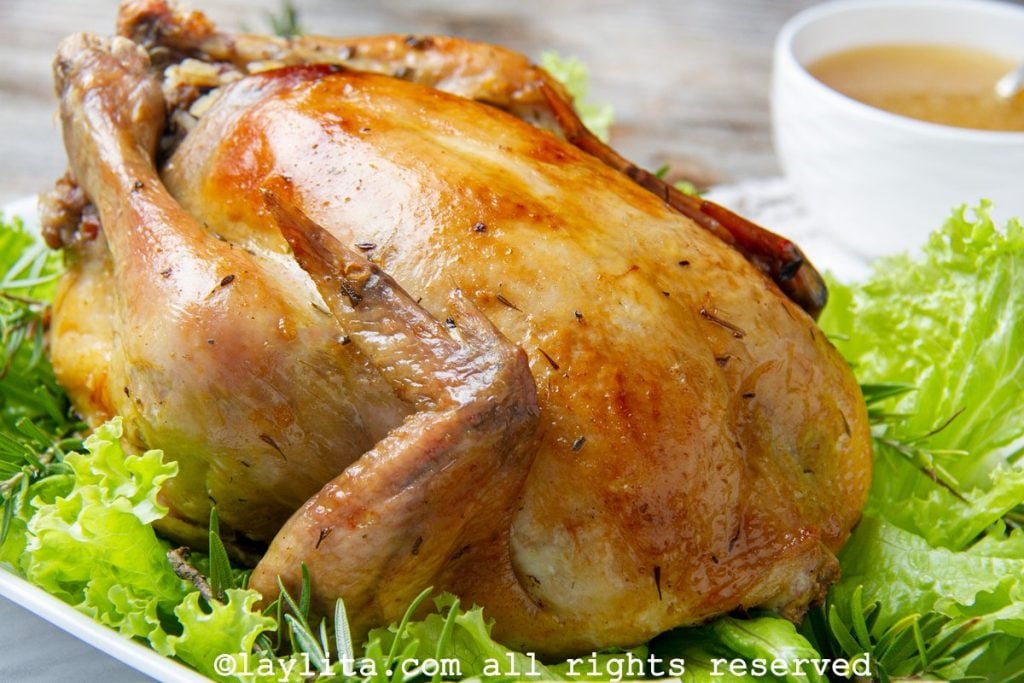 Pollo relleno con carne - receta económica