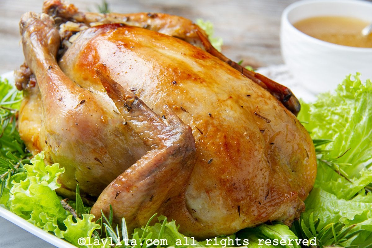 Pollo relleno con carne  – Recetas de Cocina