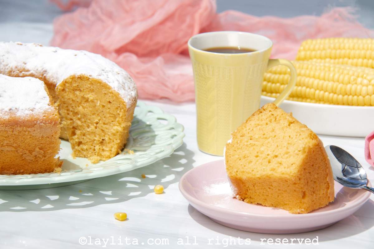 Pastel o torta de maíz dulce - jojoto o elote