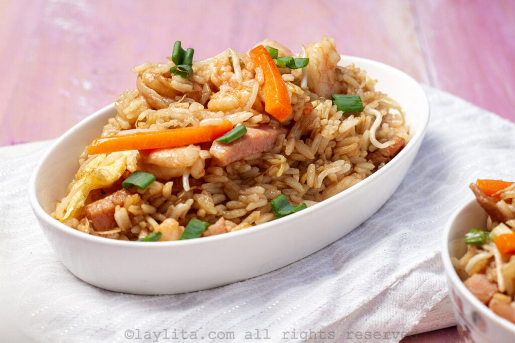 Arroz frito chino con camarones | Laylita.com – Recetas de Cocina
