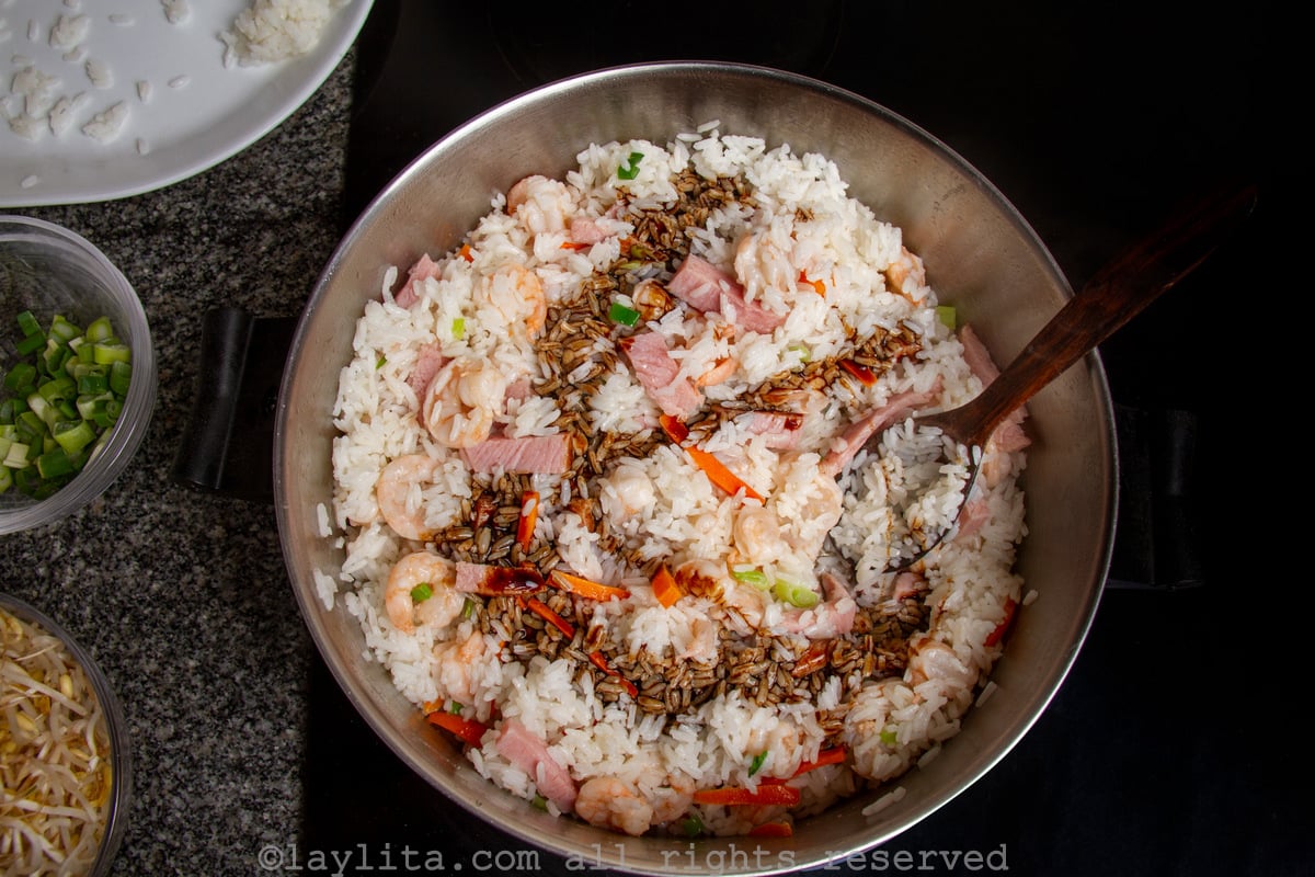 Arroz frito chino con camarones | Laylita.com – Recetas de Cocina