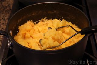 Receta y preparacion del pure de papas o patatas