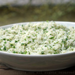 Arroz con cilantro y limon