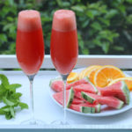 Coctel mimosa de sandía