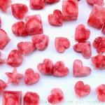 Cubos congelados de fresas y champán