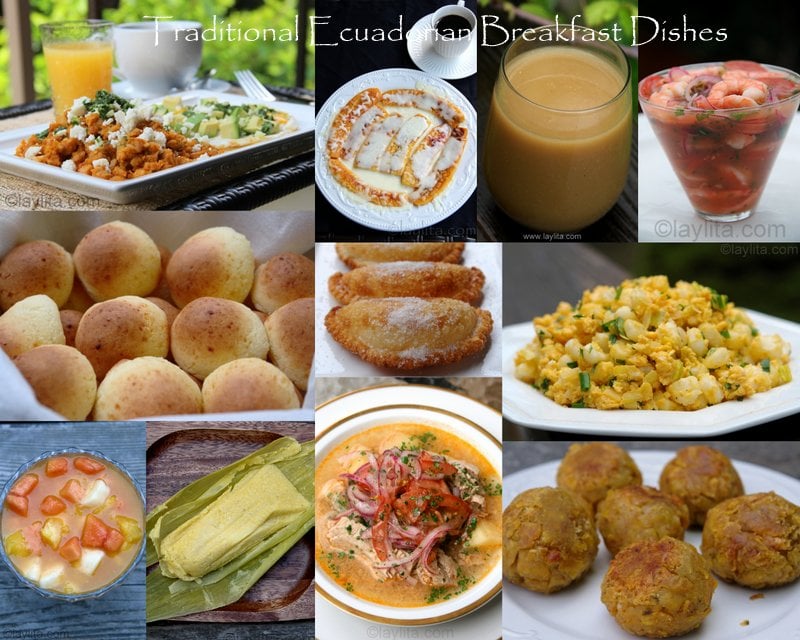 Ecuadorian Breakfast dishes
