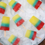 Helados tricolor de gelatina