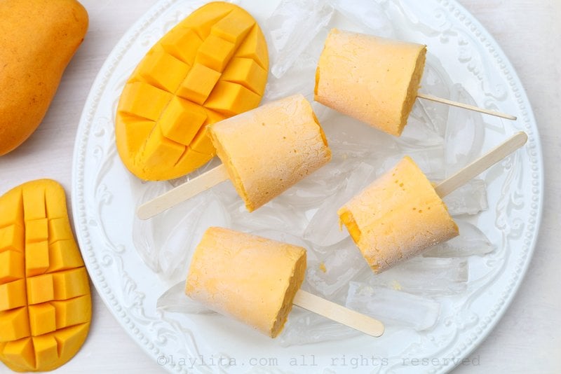 Paletas de mango