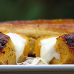 Platanos maduros asados con queso Laylita.com