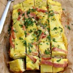 Tortilla de papas con jamón