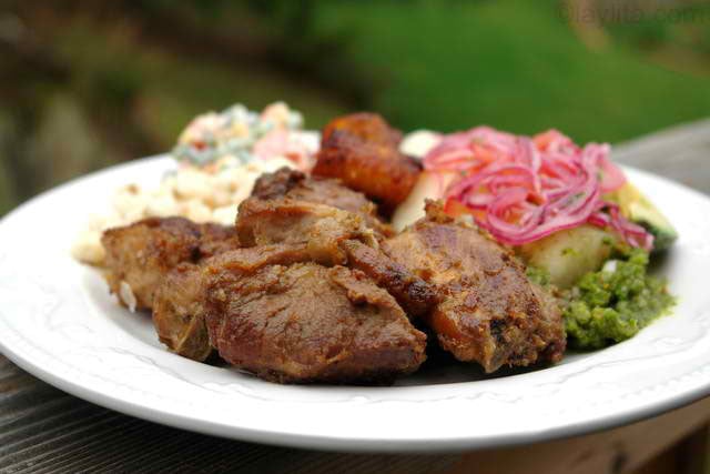 Recette de la fritada équatorienne au porc braisé