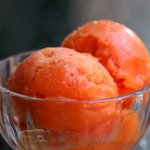 Le sorbet de mangue et d'orange sanguine