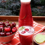 Citronnade aux cerises