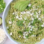 spaghettis à la sauce d’avocat