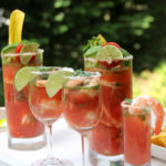 Ceviche de crevettes au Bloody Mary