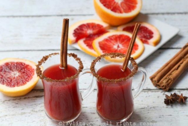 Recette de boisson chaude à l'orange sanguine