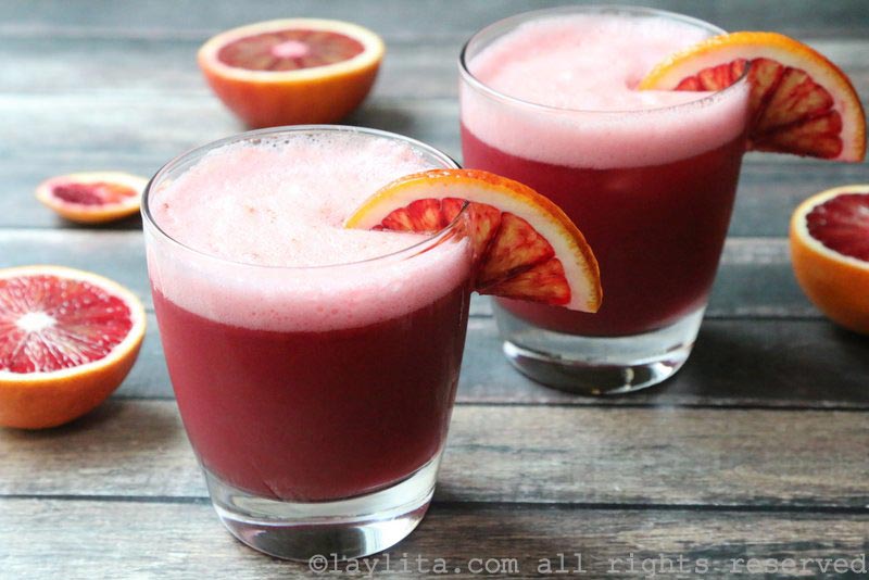 Cocktail pisco sour à l’orange sanguine