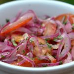 Salade oignons tomates sud américaine Curtido