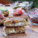 Galettes de banane plantain fourrées au fromage