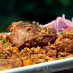 Poulet au riz, arroz con pollo