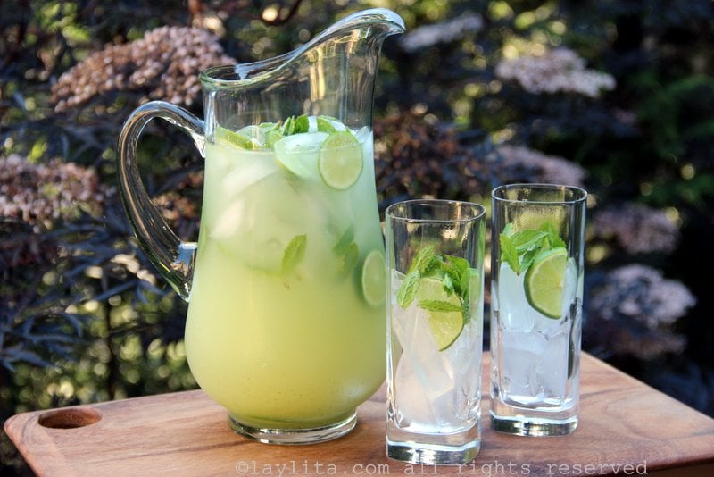 Cocktail limonade à la menthe