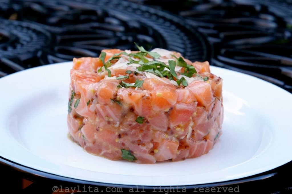 Tartare de saumon à la française