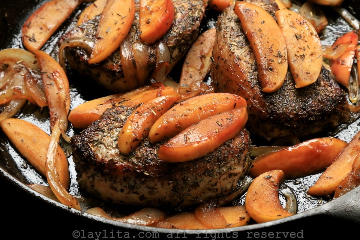 Côtes de porc à la provençale et accompagnements – Recettes de Laylita