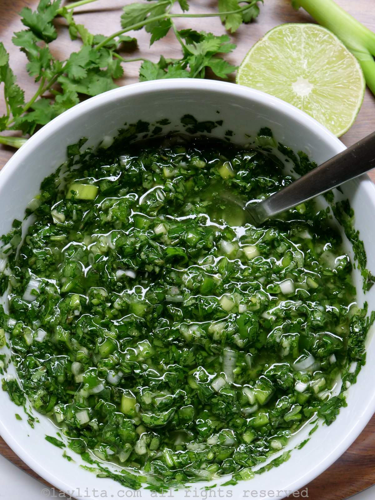 Sauce chimichurri à la coriandre